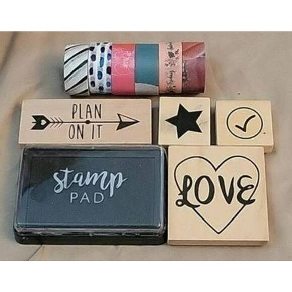 Scrapbooking Kit with Notebook, Stickers, Pens, Stamps, Rolls, and Glue - Picture 10 of 12